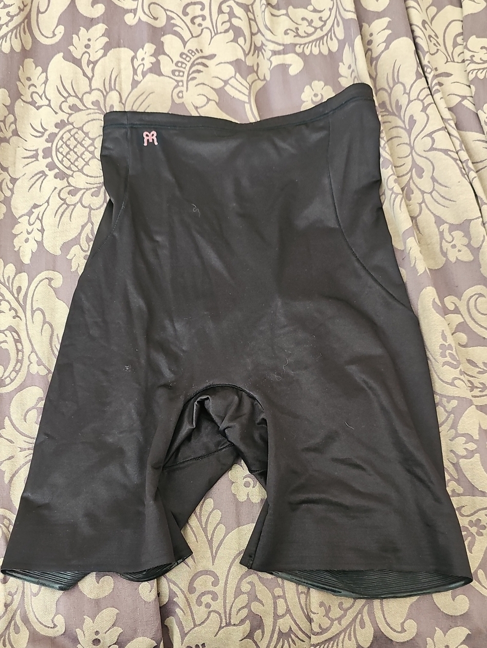 Ruby Ribbon Black Shapewear High Waisted Shorts XL